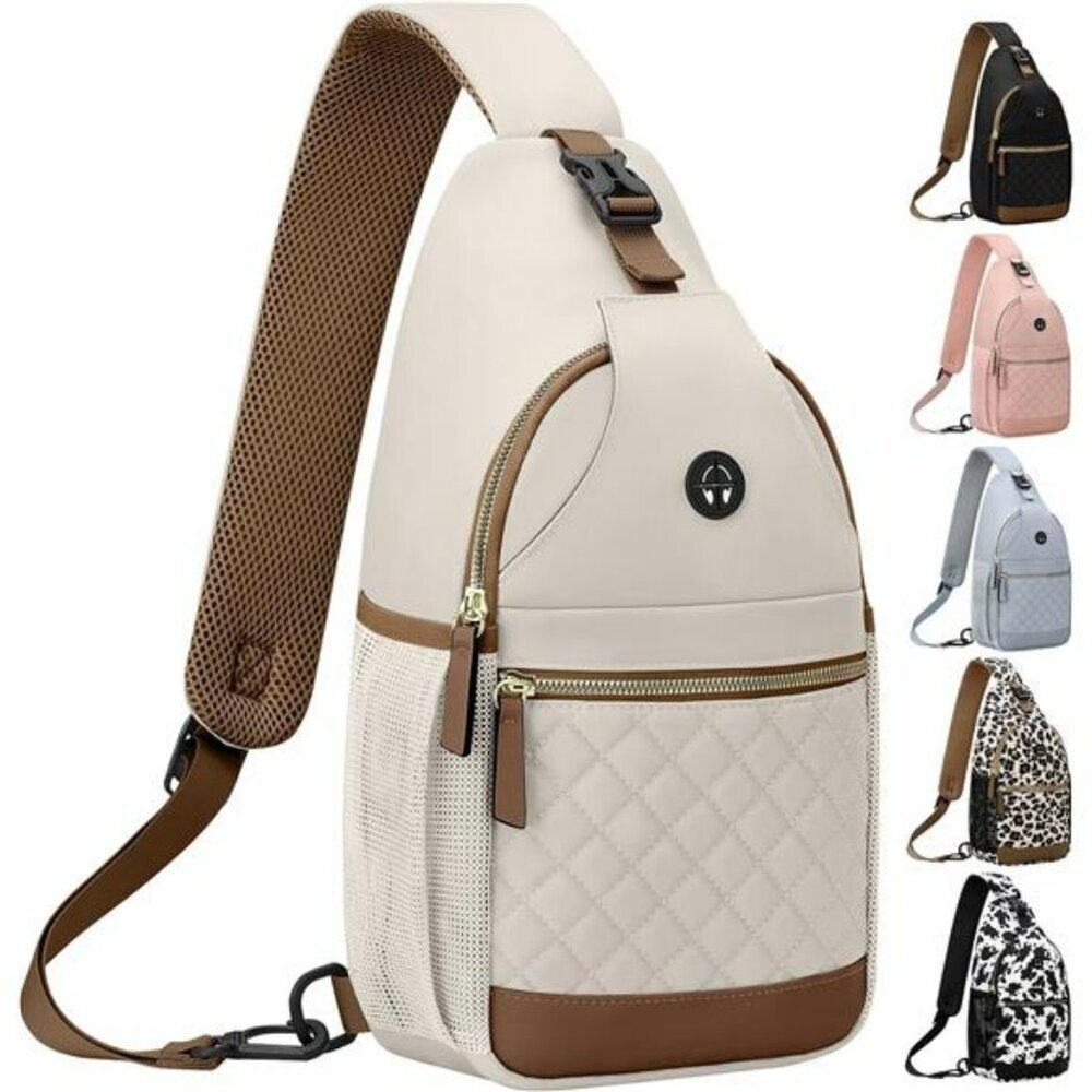 Small Crossbody Sling Bag for Women Men Travel Chest Shoulder Backpack Purse